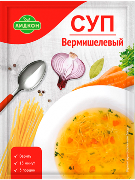 Суп Вермишелевый 70г*20 Лидапищеконцентраты Суп Вермишелевый 70г*20 Лидапищеконцентраты